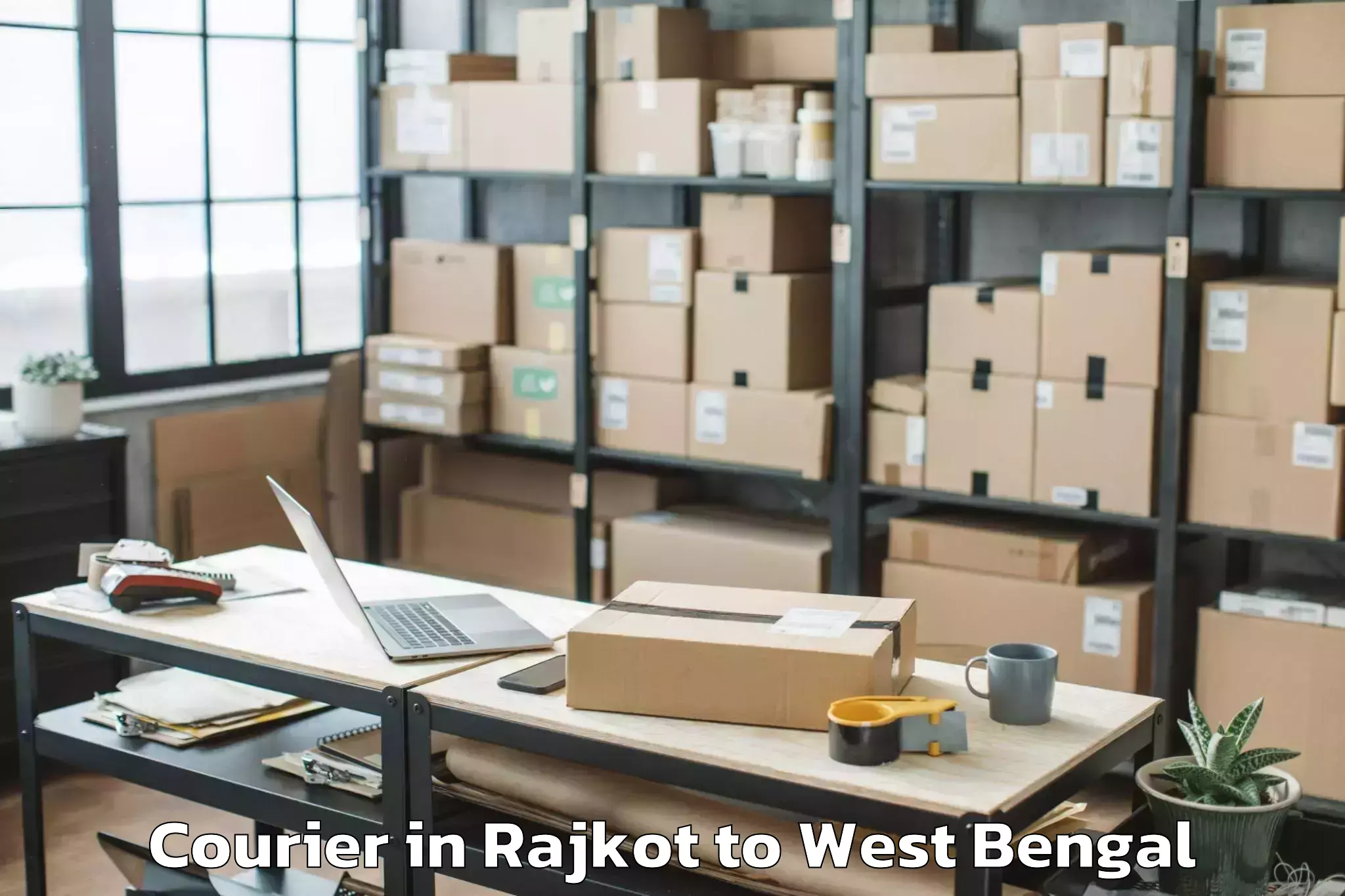 Affordable Rajkot to Domjur Courier